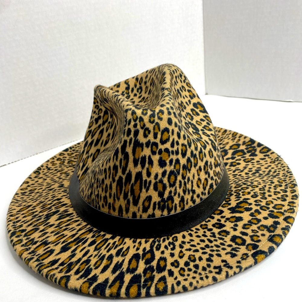 Cheetah Faux Fur Fedora